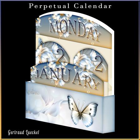 Perpetula Calendar Flower Roses 113