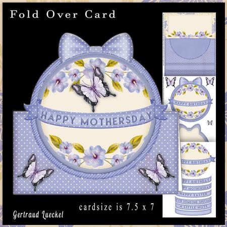 Over the Top Card Flower Soft Color 831