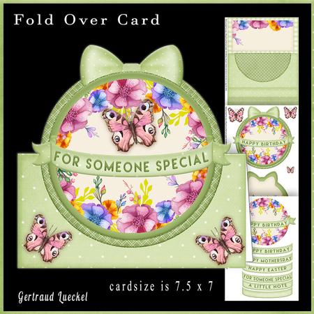 Over the Top Card Flower Soft Color 832