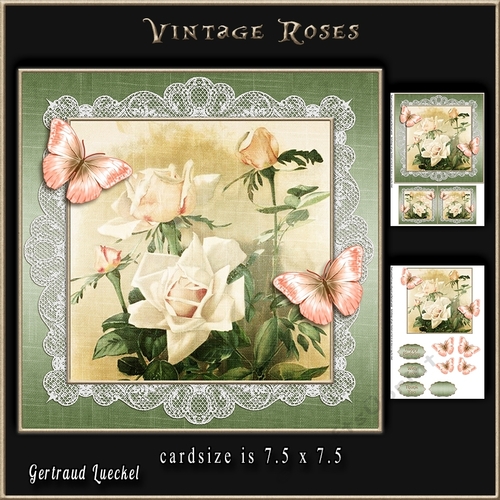 Vintage Roses Topper Kit 924