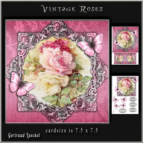 Vintage Roses Topper Kit 927