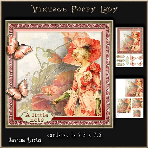 Vintage Poppy Lady 931