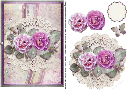 Flower & Lace Pink Dream Topper