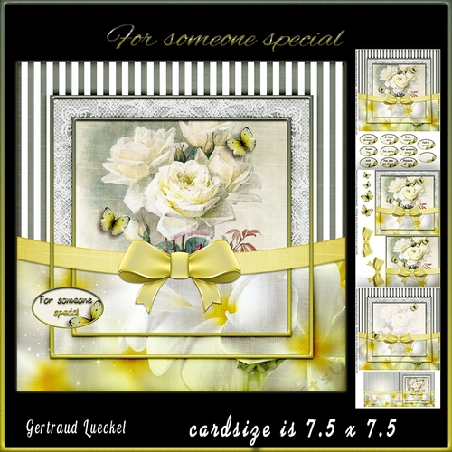 Vintage Flower Stripes and Butterflies 960