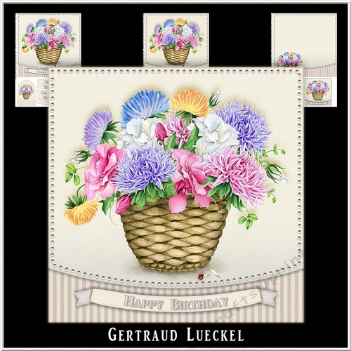 Watercolor Flower Card Kit 977