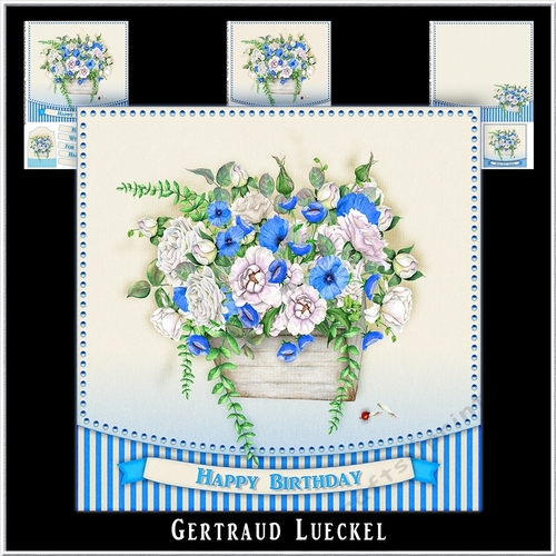 Watercolor Flower Card Kit 979