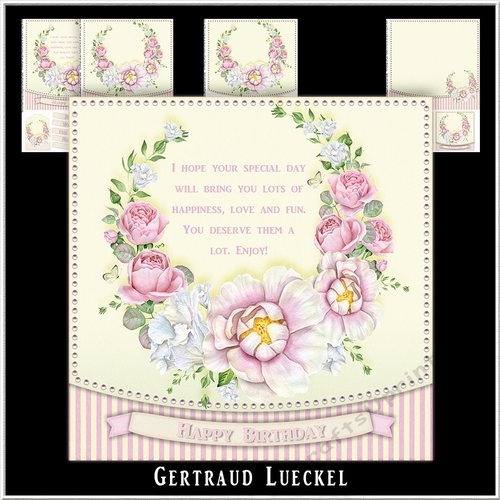 Watercolor Flower Card Kit 981