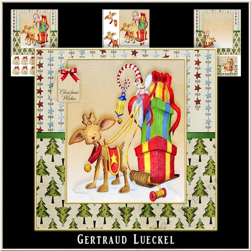 Cute Christmas Cardtopper 1001