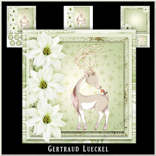 Super Cute Christmas Topper Rendeer 1005