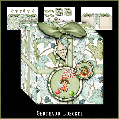 Present Christmas Box Card 