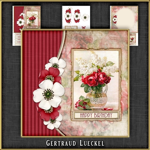 Vintage Roses and Flowers 1057