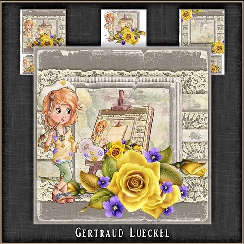 Vintage Lace and Roses 1139