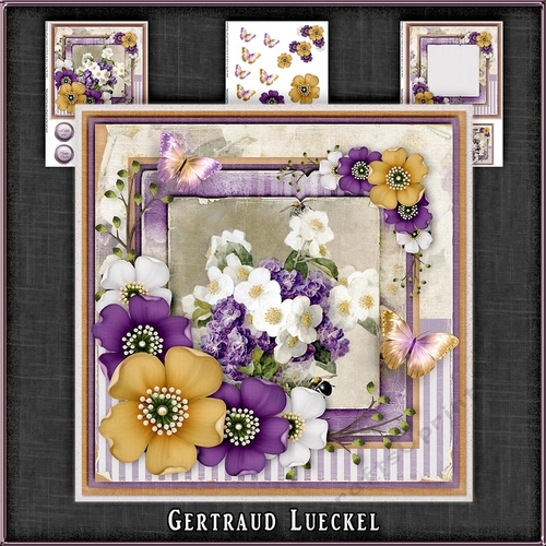 Vintage Shabby Chic Blossom Card Kit 1158