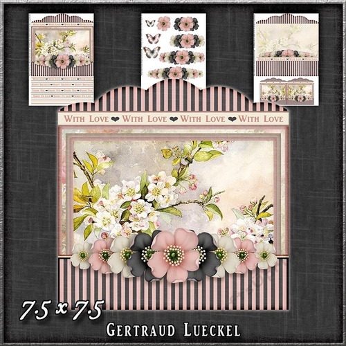 Vintage Stripes Appleblossom soft colours 1227