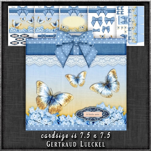 Gift Box and Gift Box Card Kit Blue 1279