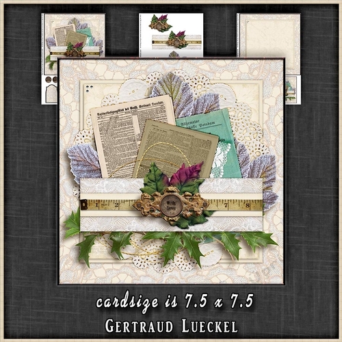 Vintage Christmas Winter Birthday Card White 1314