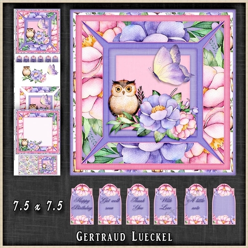 Magical Watercolor Themed Card Topper Kit 1320