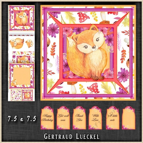 Magical Watercolor Themed Card Topper Kit 1323
