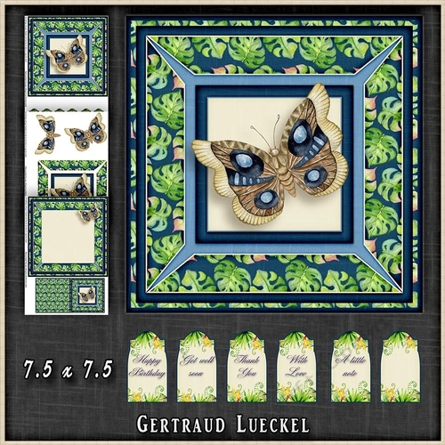 Magical Watercolor Themed Card Topper Kit 1324