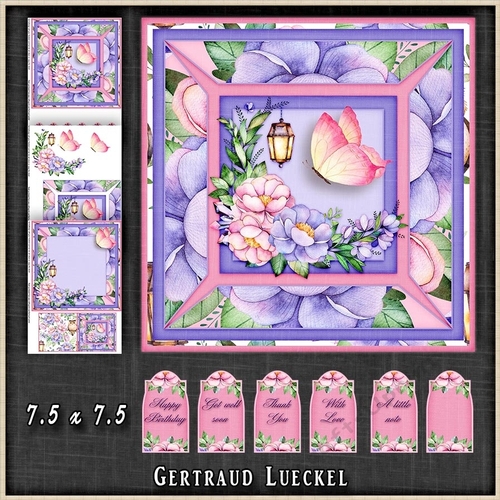 Magical Watercolor Themed Card Topper Kit 1325