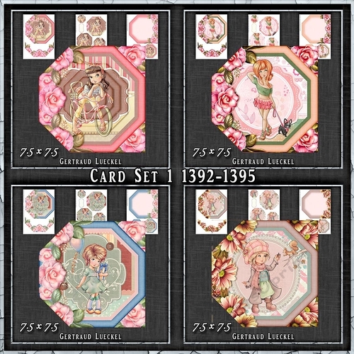 Beautiful Pyramage Card Kit Set 1 1392 - 1395