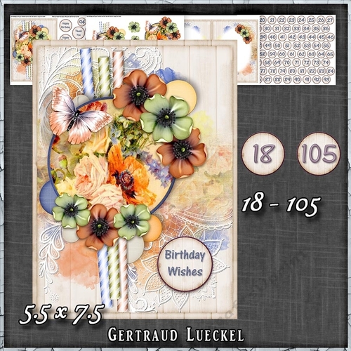 In Love With Flowers Card Kit 1434