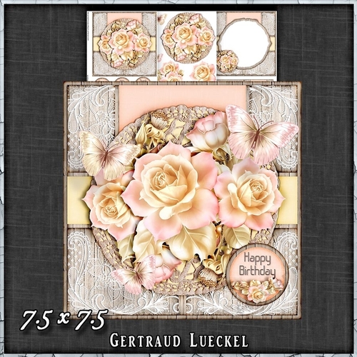 Vintage Roses Shabby Look 1437