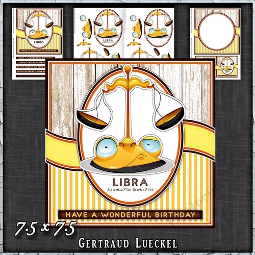 Zodiac Funny Libra Card Kit 1491