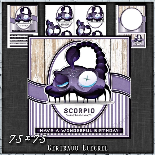 Zodiac Funny Scorpio Card Kit 1491