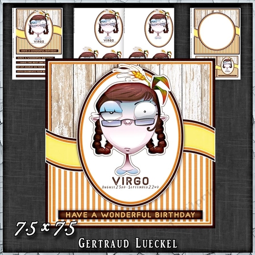 Zodiac Funny Virgo Card Kit 1491