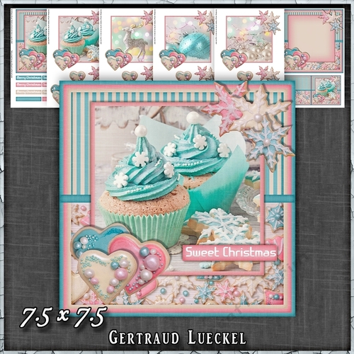 Sweet Christmas Card Topper Kit 1496
