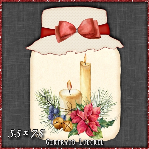 Mason Jar Shaped Card 1523