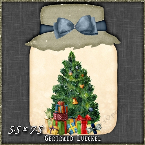 Mason Jar Shaped Card 1525