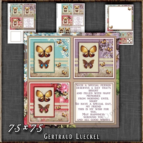 Just a little Butterfly Card Topper Kit 1536