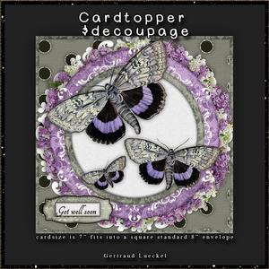 Moth in Purple with Inlet and Tags 115