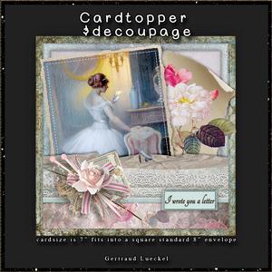 I Wrote You a Letter Cardtopper with Inlet 116