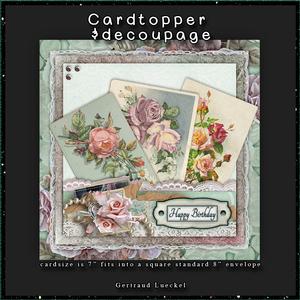 So Many Roses Cardtopper with Inlet 120