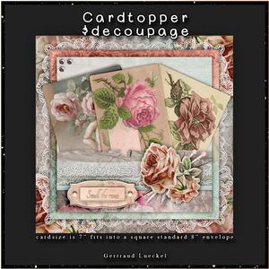 Smell the Roses Cardtopper with Inlet 124