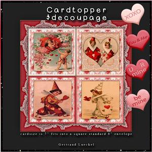 Xoxo Cardtopper with Inlet 126