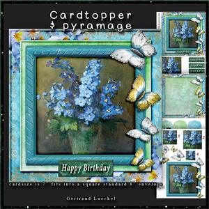 Instead of Real Flowers Cardtopper with Inlet 133