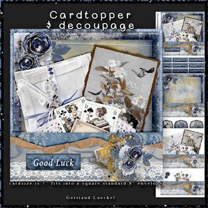 Good Luck Cardtopper with Inlet 134