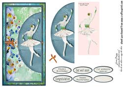 Cardtopper with Ballerina 139