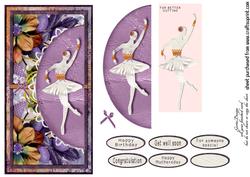 Cardtopper with Ballerina 140