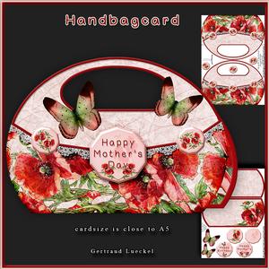 New Size Handbagcard Poppy 110