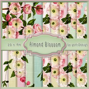 Almond Blossom A4 Pastel Backgroundpaper 118