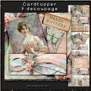 Send You Flowers Cardtopper with Inlet 154