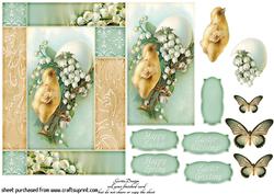 Happy Easter Cardtopper 170