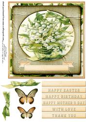 Flower Baskets Cardtopper 181