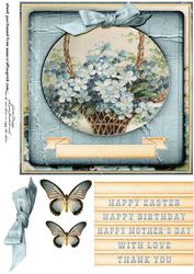 Flower Baskets Cardtopper 183