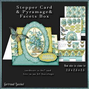 Stepper Card a Basket Full of Flowers 185